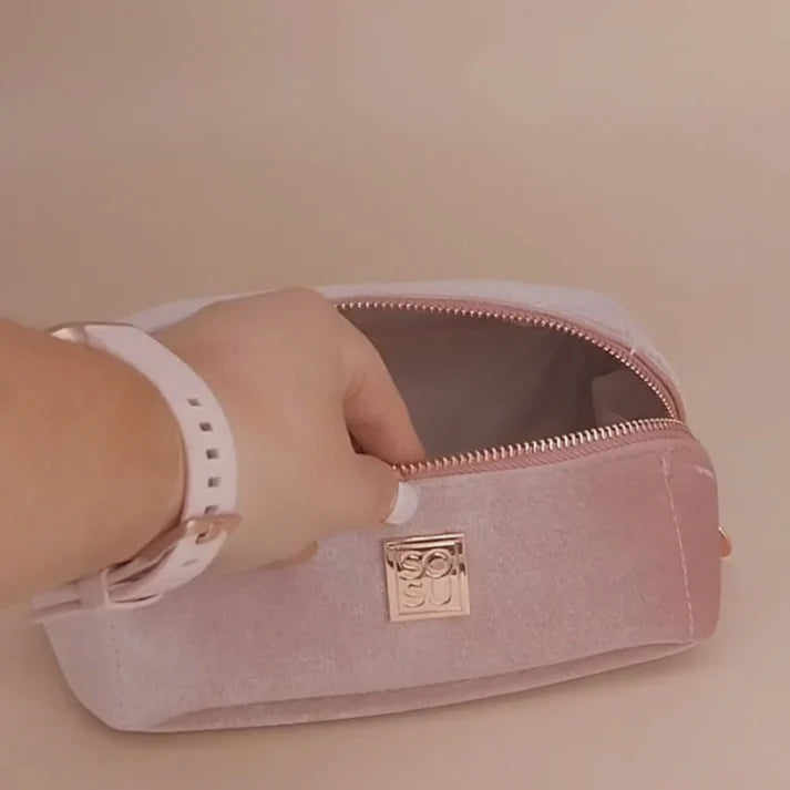 SOSU LUXURY VELVET BAG - PINK