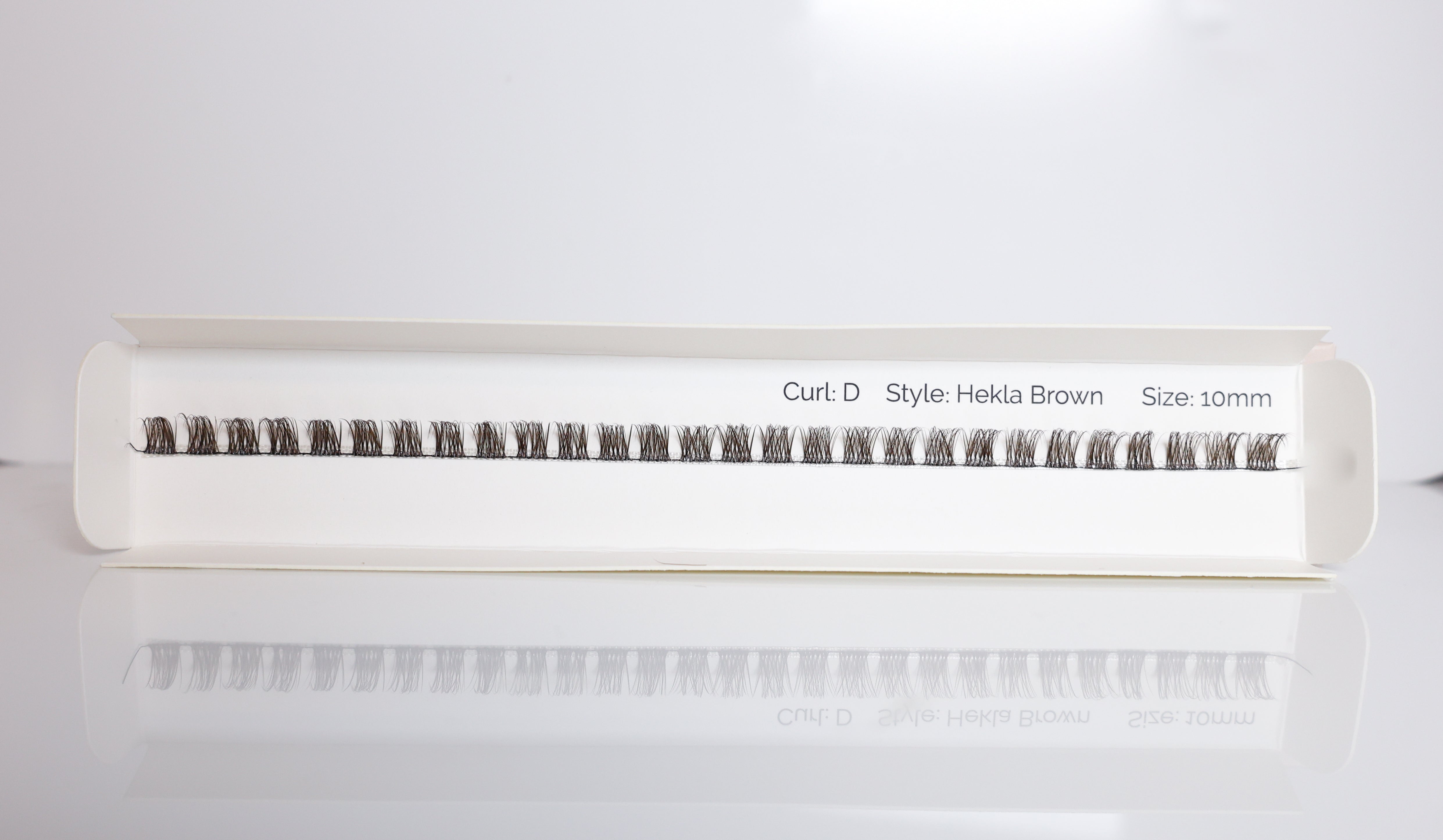 🎁 Hekla D curl - (Brún augnhár) (100% off)